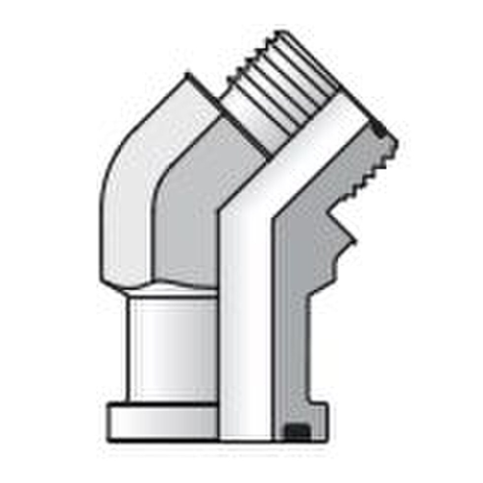 Flange Adapter Oring Face Seal 45 Elbow Depatie Fluid Power